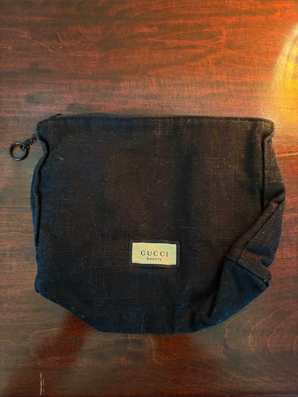 Gucci Black Canvas Toiletry Pouch